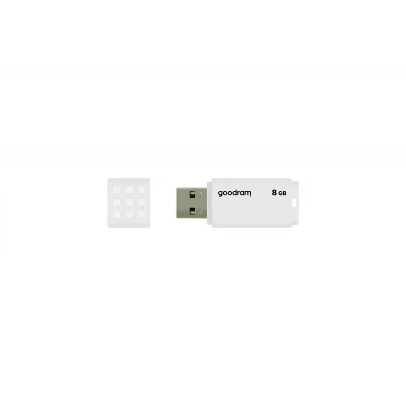 Pen USB GOODRAM UME2 8 GB USB 2.0 Type-A, branca, 20 MB/s leitura, 5 MB/s escrita