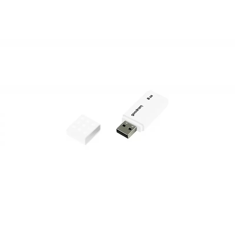Pen USB GOODRAM UME2 8 GB USB 2.0 Type-A, branca, 20 MB/s leitura, 5 MB/s escrita