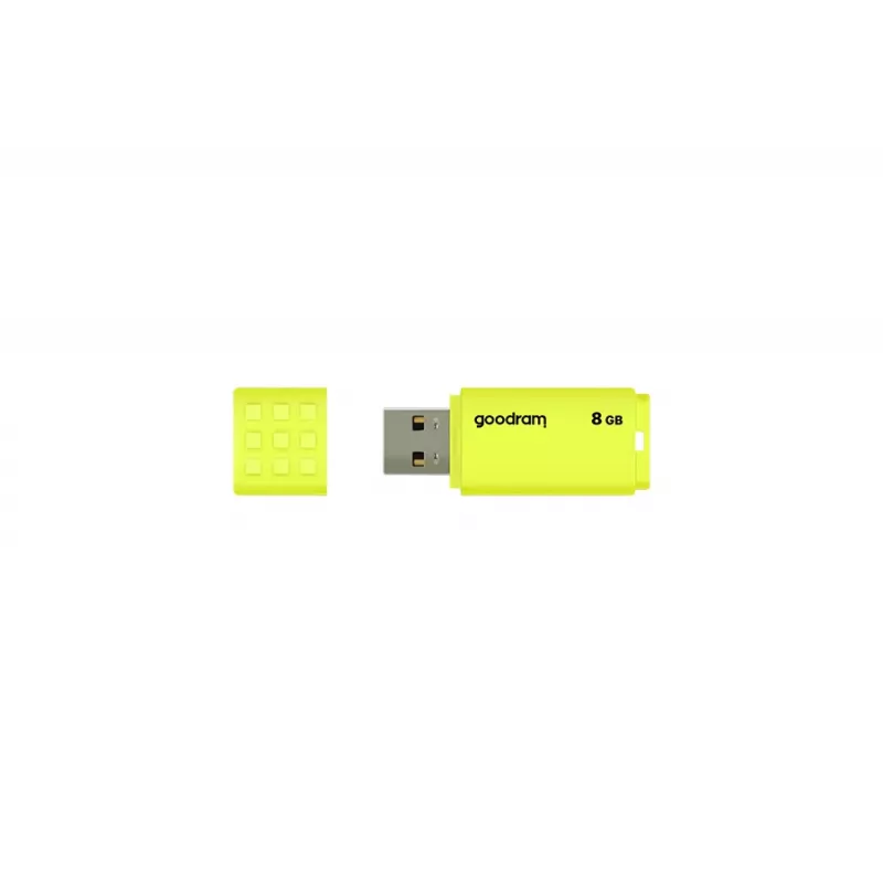 Pen USB GOODRAM UME2 8 GB USB 2.0 Type-A, amarela, design com tampa