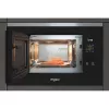 Micro-ondas com grelhador de encastrar WHIRLPOOL WMF201G, 800 W, 20 L, aço inoxidável/preto