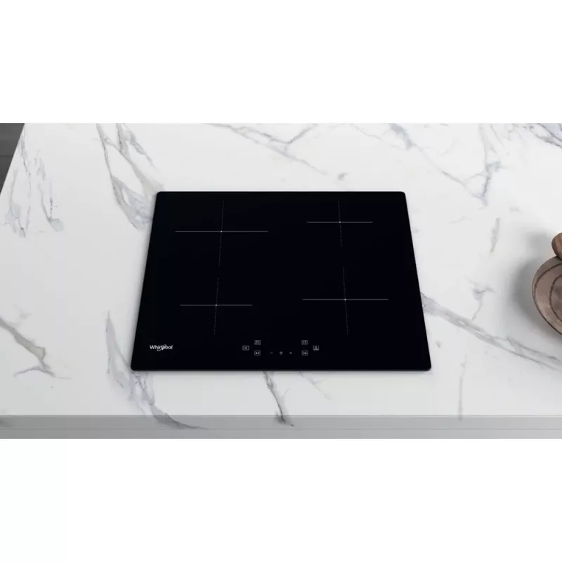 Placa de indução de encastrar Whirlpool WS Q4860 NE preta 60 cm 4 zona(s) de cozinhar