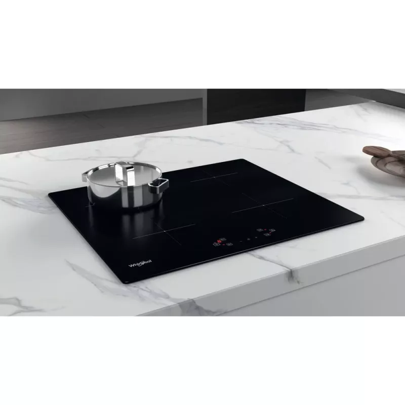 Placa de indução de encastrar Whirlpool WS Q4860 NE preta 60 cm 4 zona(s) de cozinhar