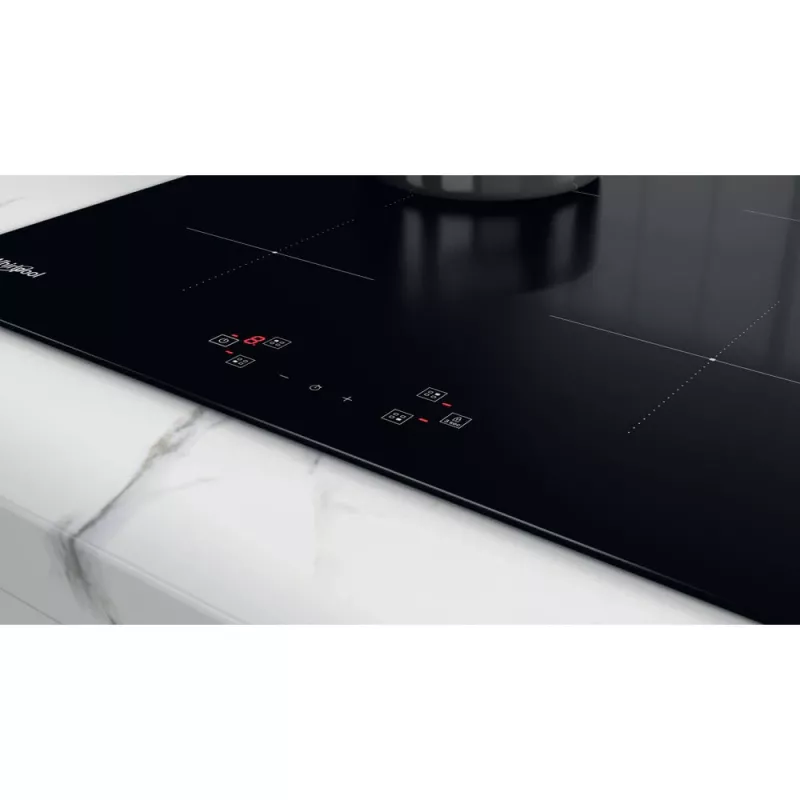 Placa de indução de encastrar Whirlpool WS Q4860 NE preta 60 cm 4 zona(s) de cozinhar