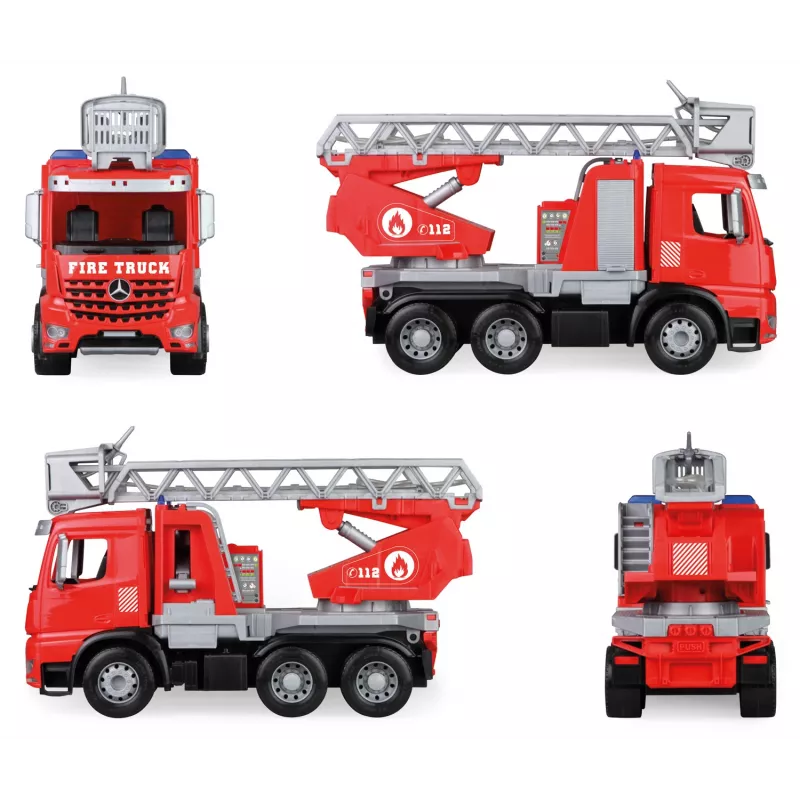 Camião de bombeiros com escada Lena Worxx Arocs