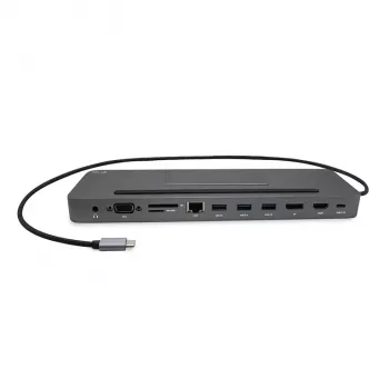 Docking station ergonómica USB-C de metal i-tec 4K 3x ecrã + Power Delivery 85 W