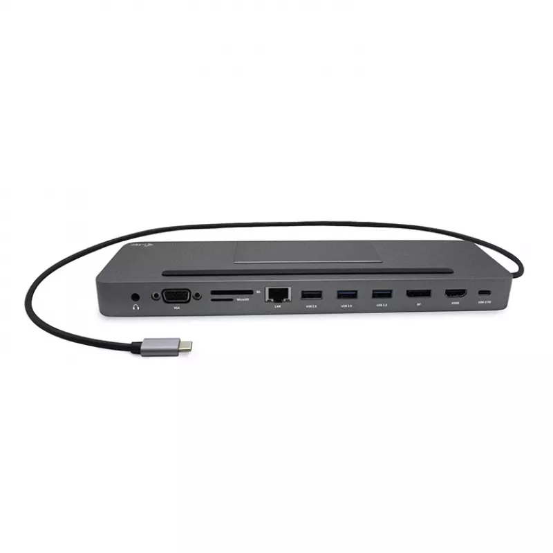 Docking station ergonómica USB-C de metal i-tec 4K 3x ecrã + Power Delivery 85 W
