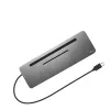 Docking station ergonómica USB-C de metal i-tec 4K 3x ecrã + Power Delivery 85 W