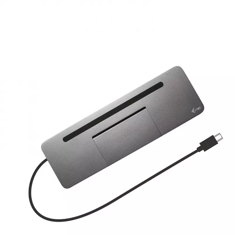 Docking station ergonómica USB-C de metal i-tec 4K 3x ecrã + Power Delivery 85 W