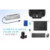 Docking station ergonómica USB-C de metal i-tec 4K 3x ecrã + Power Delivery 85 W