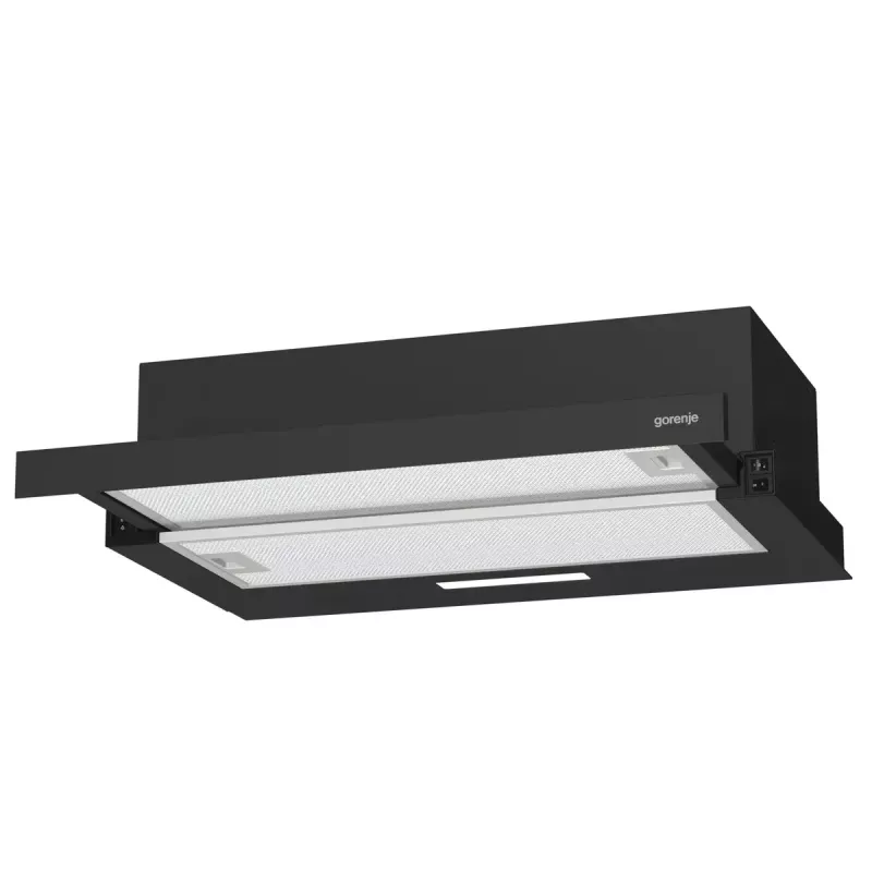 Exaustor Gorenje TH60E3B de encastrar (extrátil) preto 350 m³/h