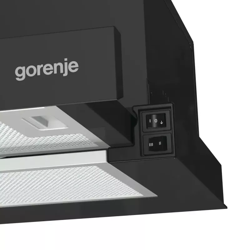 Exaustor Gorenje TH60E3B de encastrar (extrátil) preto 350 m³/h