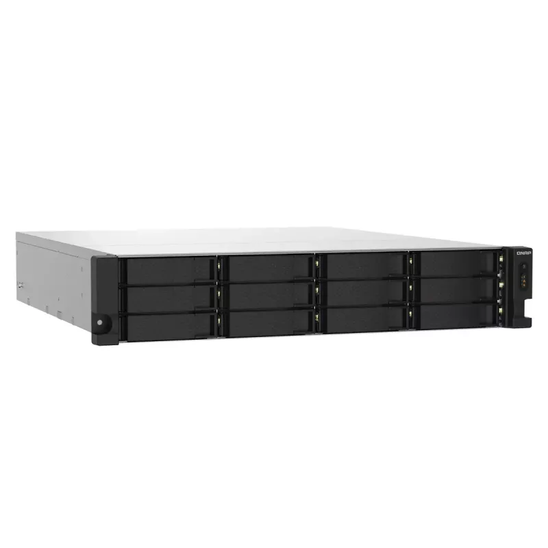 QNAP TS-1232PXU-RP NAS Rack (2U) Annapurna Labs AL324 4 GB DDR4 0 TB QNAP QTS preto