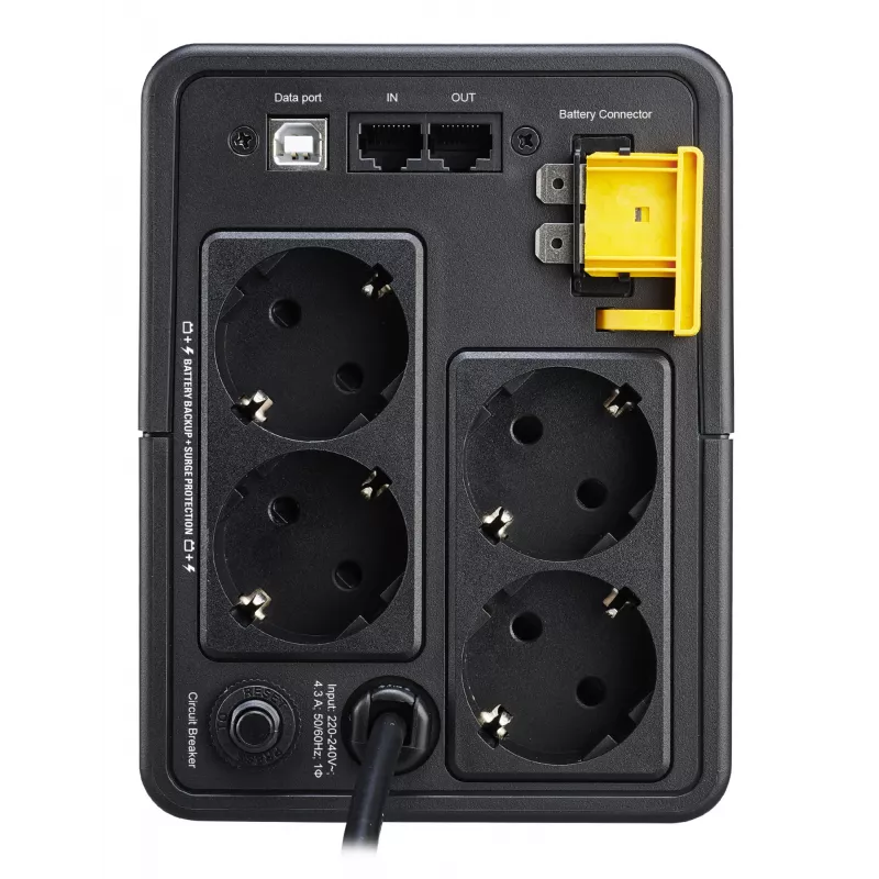 APC Back-UPS, 950 VA, torre, 230 V, 4x tomadas CEE 7/7 Schuko, AVR