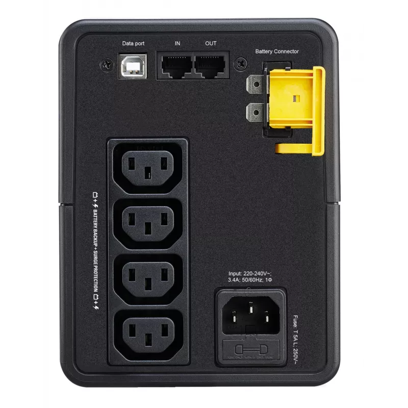 APC Back-UPS BX750MI - 750VA, 4x C13, USB, Line-Interactive, 0.75 kVA, 410 W, sinusoidal, 140 V, 300 V