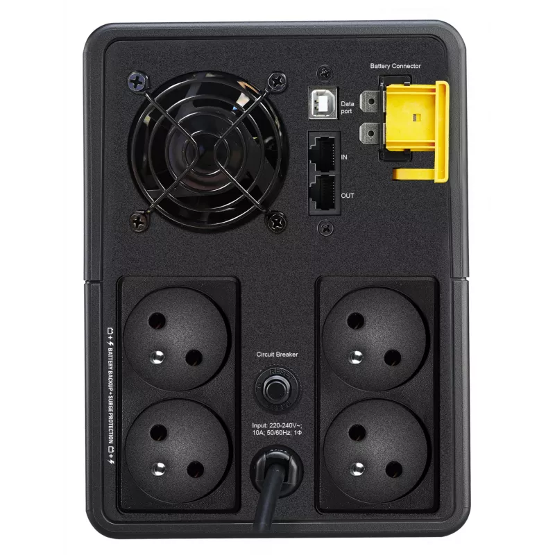 APC Back-UPS, 2200VA, torre, 230V, 4x tomadas CEE 7/5 French Schuko, AVR