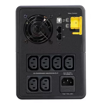 APC Back-UPS, 1600VA, torre, 230V, 6x saídas IEC C13, AVR, Line-Interactive, 1,6 kVA, 900 W, sinusoidal, 140 V, 300 V