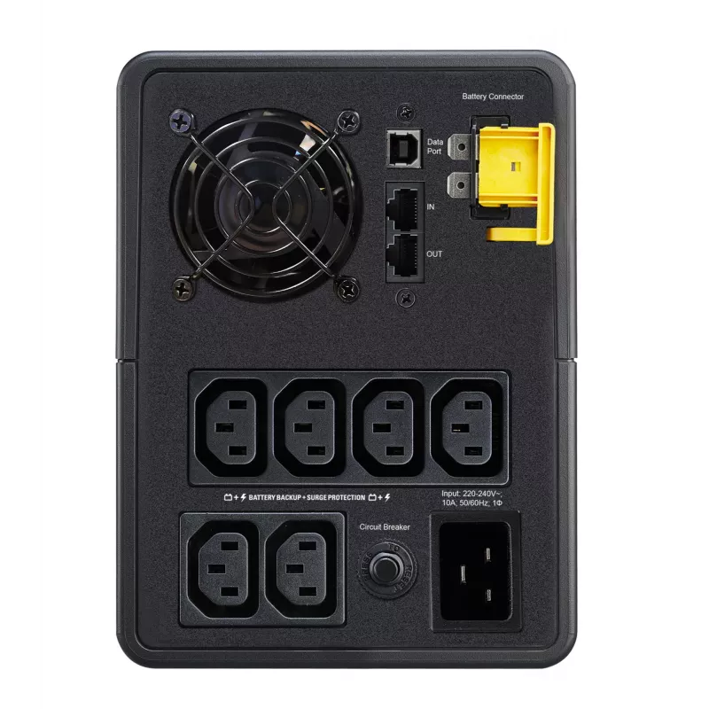 APC Back-UPS, 2200VA, torre, 230V, 6x tomadas IEC C13, AVR, Line-Interactive, 2,2 kVA, 1200 W, sinusoidal, 140 V, 300 V