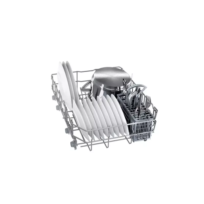 Máquina de lavar loiça de encastrar Bosch Serie 2 SPV2IKX10E, estreita 45 cm, 9 conjuntos de louça, 48 dB, 5 programas, cuba interior em aço inoxidável