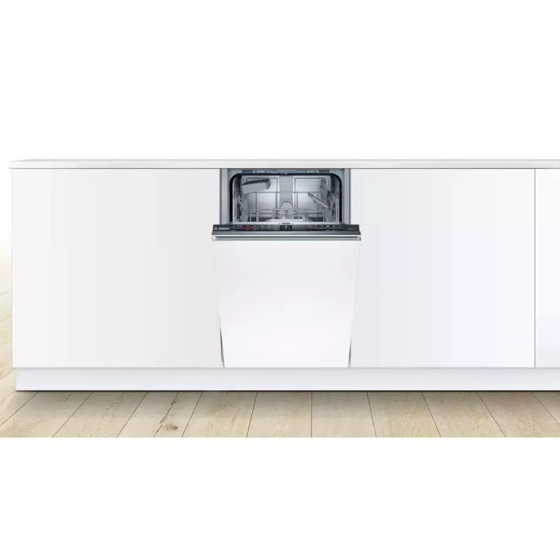Máquina de lavar loiça de encastrar Bosch Serie 2 SPV2IKX10E, estreita 45 cm, 9 conjuntos de louça, 48 dB, 5 programas, cuba interior em aço inoxidável