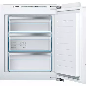 Congelador de encastrar Bosch Serie 6 GIV11AFE0 — 72 l, controlo tátil, ecrã LED, porta reversível, 36 dB