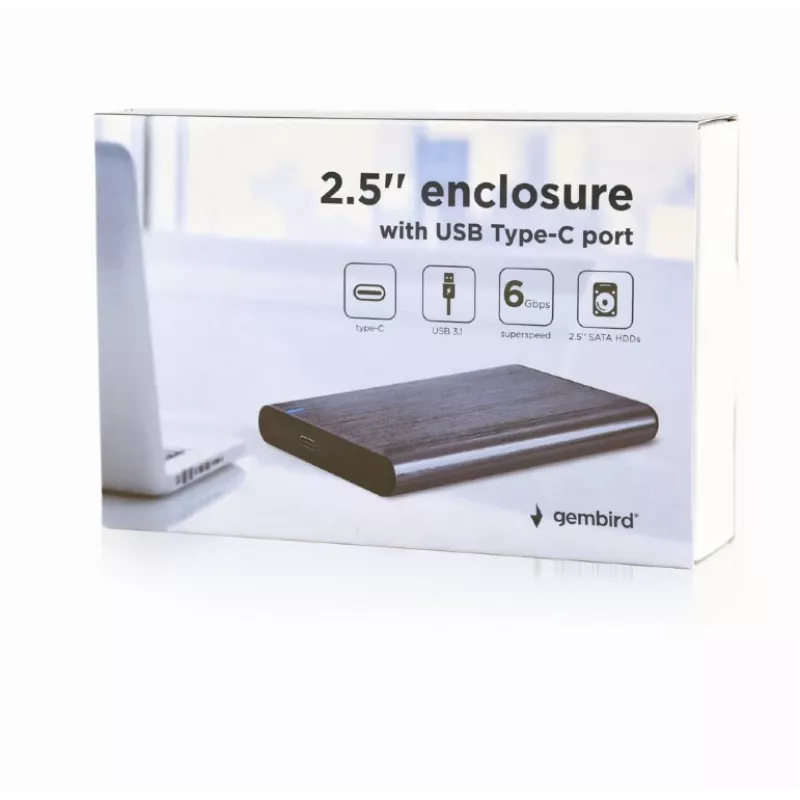 Caixa externa GEMBIRD USB 3.1 SATA 2,5