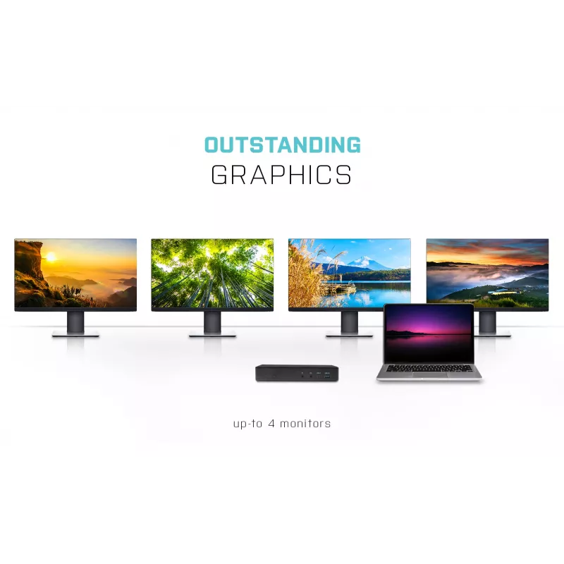 Docking station i-tec USB-C Quattro Display com Power Delivery 85 W