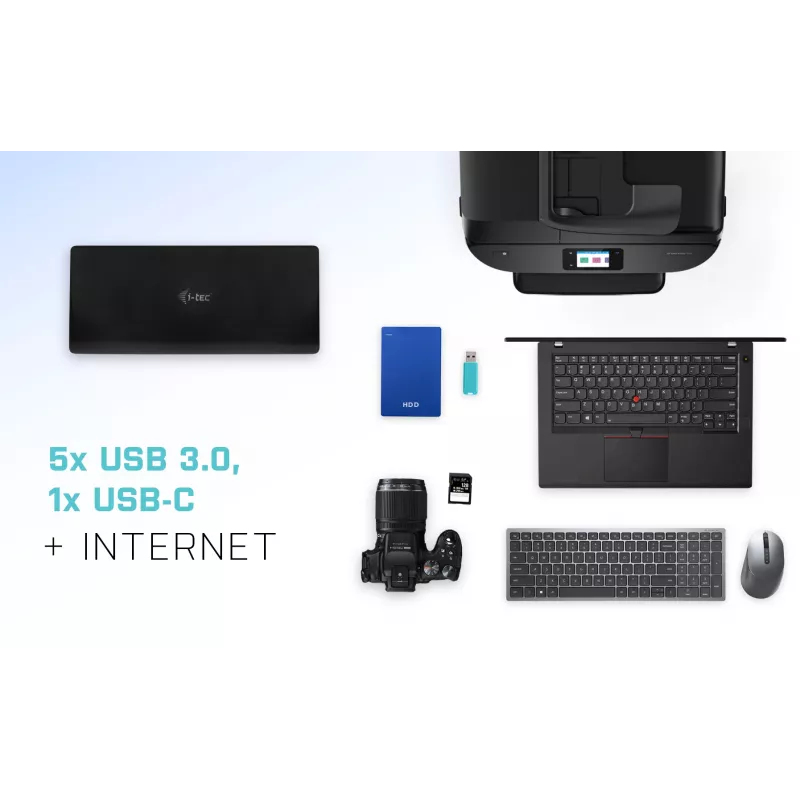 Docking station i-tec USB-C Quattro Display com Power Delivery 85 W