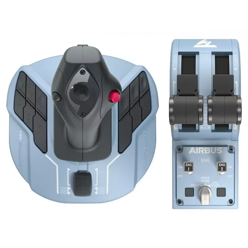 Joystick Thrustmaster Airbus Edition preto, azul USB analógico / digital PC