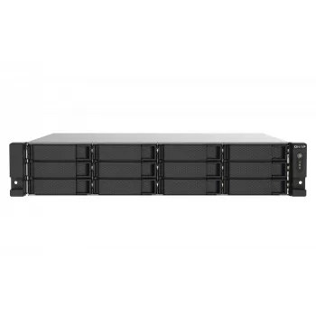 Servidor NAS/Storage QNAP TS-1273AU-RP-8G Rack (2U) Ryzen Embedded V1500B 8 GB DDR4 0 TB QNAP QTS alumínio, preto