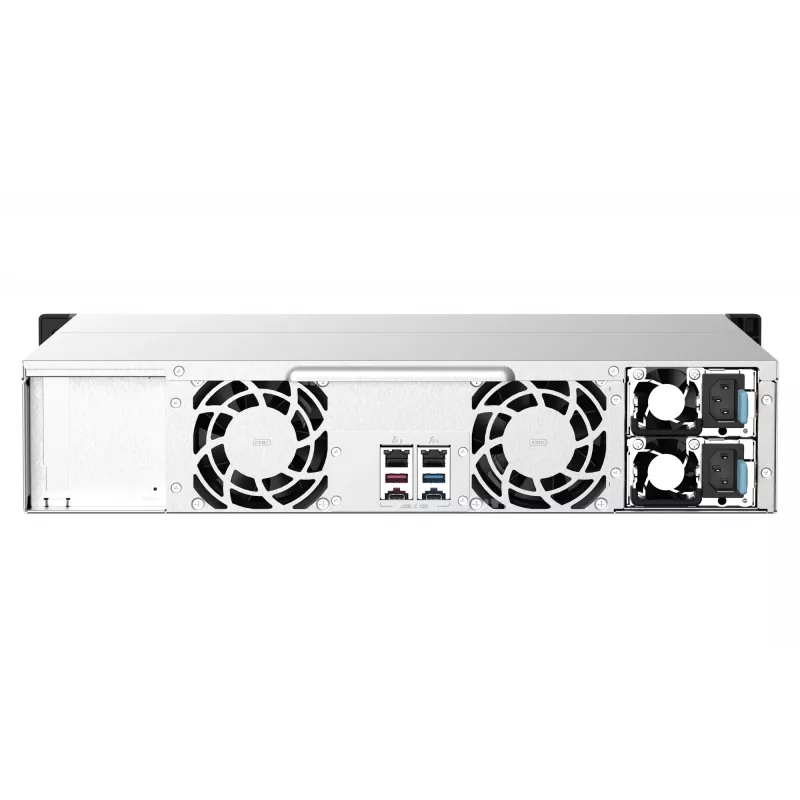 Servidor NAS/Storage QNAP TS-1273AU-RP-8G Rack (2U) Ryzen Embedded V1500B 8 GB DDR4 0 TB QNAP QTS alumínio, preto