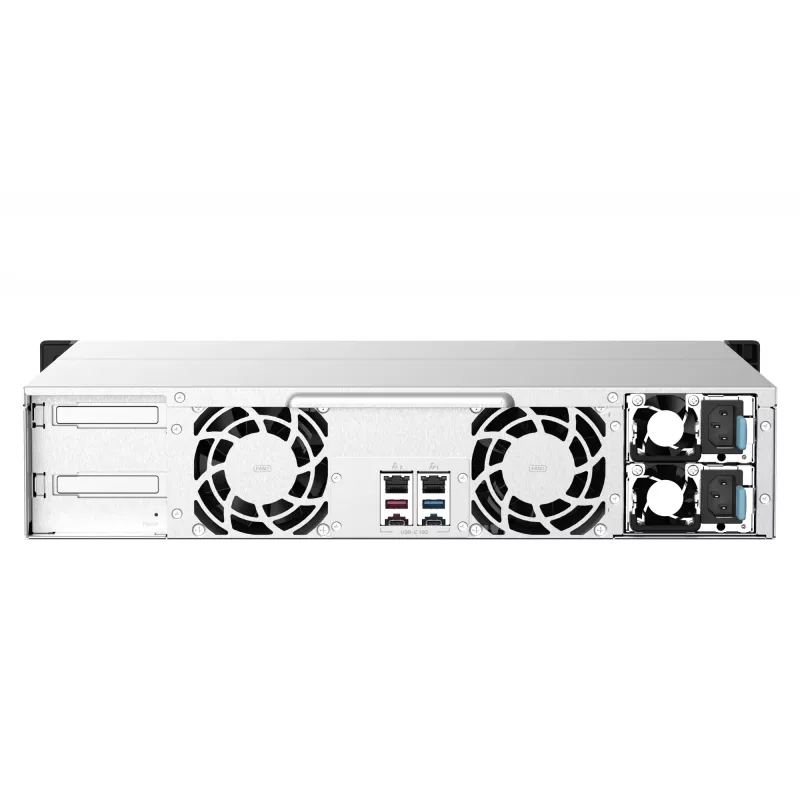 Servidor NAS/Storage QNAP TS-1273AU-RP-8G Rack (2U) Ryzen Embedded V1500B 8 GB DDR4 0 TB QNAP QTS alumínio, preto