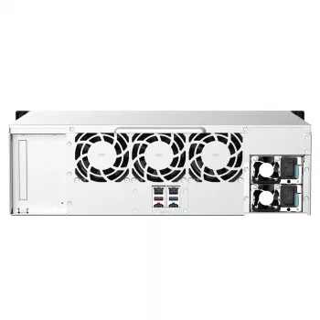 Servidor NAS/Storage QNAP TS-1673AU-RP-16G Rack (3U) Ryzen Embedded V1500B 16 GB DDR4 0 TB QNAP QTS preto, cinzento