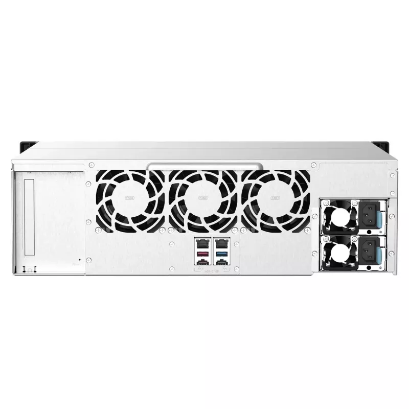 Servidor NAS/Storage QNAP TS-1673AU-RP-16G Rack (3U) Ryzen Embedded V1500B 16 GB DDR4 0 TB QNAP QTS preto, cinzento