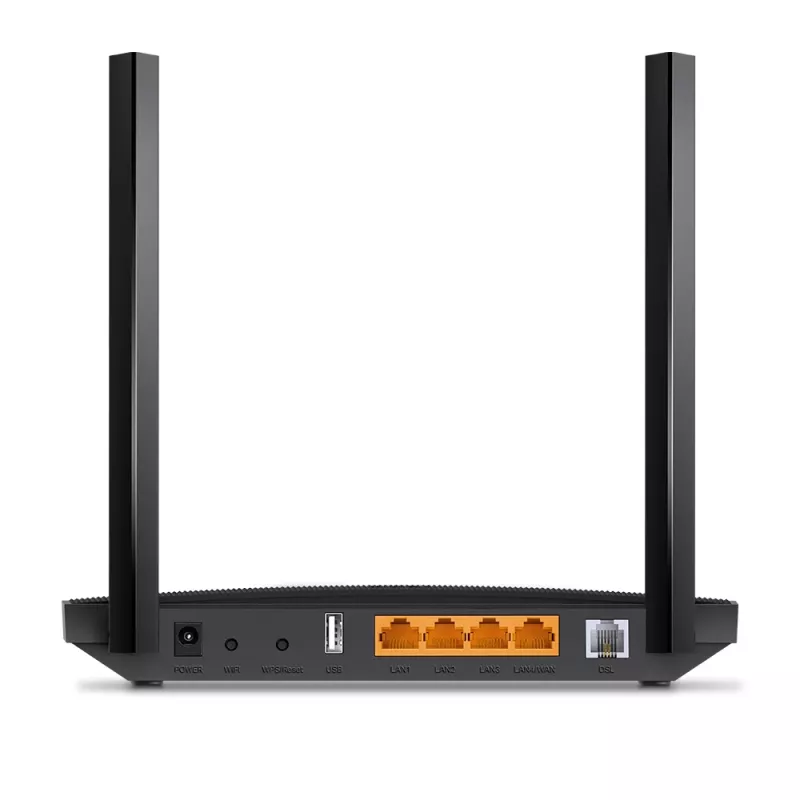 Router modem wireless TP-Link Archer AC1200 MU-MIMO VDSL/ADSL, preto