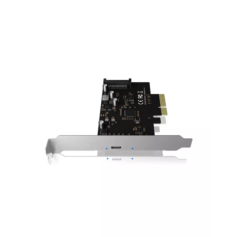 ICY BOX IB-PCI1901-C32 placa controladora PCIe 3.0 x4, 1x USB-C 3.2 Gen 2x2, preta