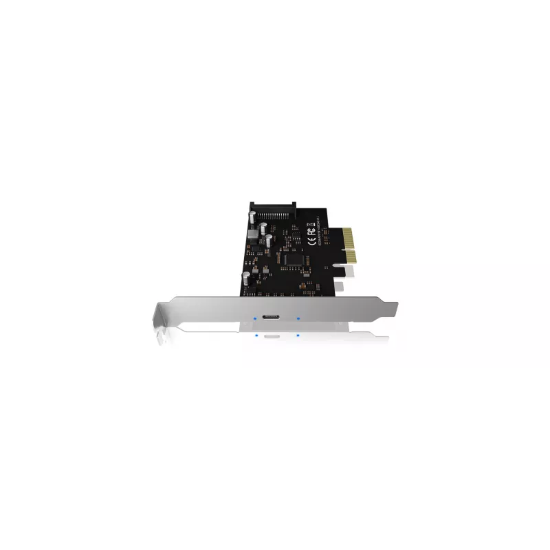 ICY BOX IB-PCI1901-C32 placa controladora PCIe 3.0 x4, 1x USB-C 3.2 Gen 2x2, preta