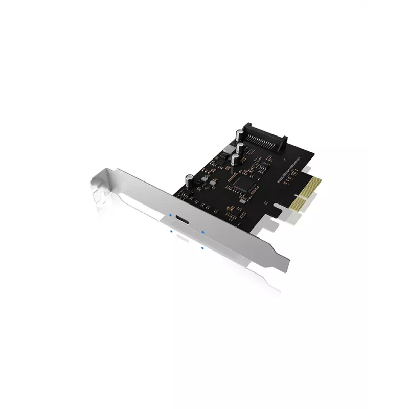 ICY BOX IB-PCI1901-C32 placa controladora PCIe 3.0 x4, 1x USB-C 3.2 Gen 2x2, preta