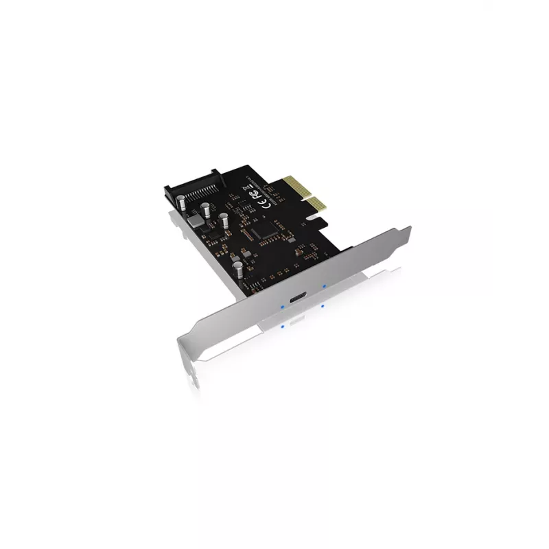 ICY BOX IB-PCI1901-C32 placa controladora PCIe 3.0 x4, 1x USB-C 3.2 Gen 2x2, preta