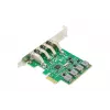 Placa de expansão PCIe USB 3.0 DIGITUS, 4 portas A/F, chipset: VL805, autoalimentada