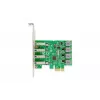 Placa de expansão PCIe USB 3.0 DIGITUS, 4 portas A/F, chipset: VL805, autoalimentada