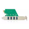 Placa de expansão PCIe USB 3.0 DIGITUS, 4 portas A/F, chipset: VL805, autoalimentada