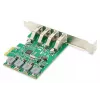 Placa de expansão PCIe USB 3.0 DIGITUS, 4 portas A/F, chipset: VL805, autoalimentada
