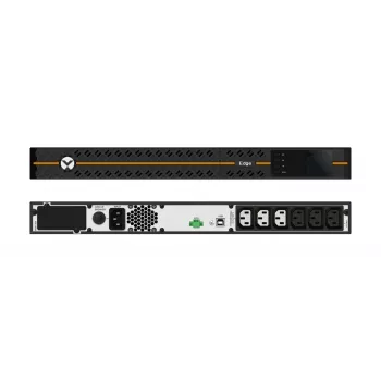 Fonte de alimentação ininterrupta (UPS) Vertiv Liebert Edge - 1000VA 900W 230V 1U Line Interactive AVR montagem em rack | 0,9 PF