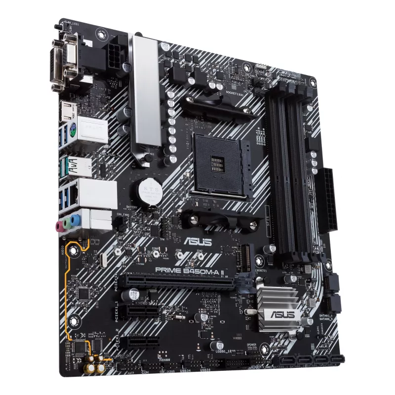 Placa-mãe ASUS PRIME B450M-A II AMD B450 Socket AM4 micro ATX