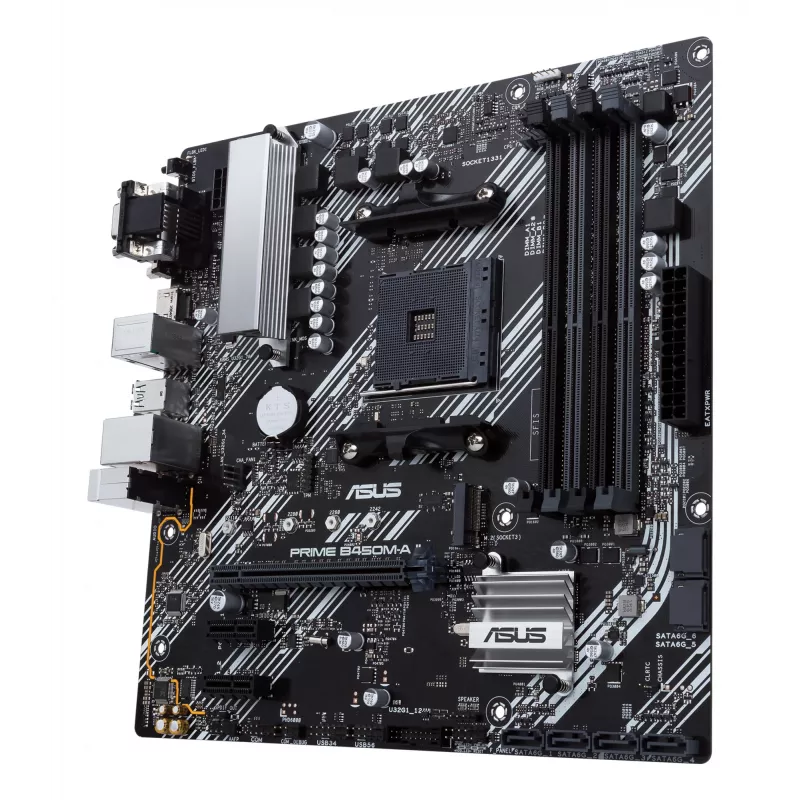 Placa-mãe ASUS PRIME B450M-A II AMD B450 Socket AM4 micro ATX