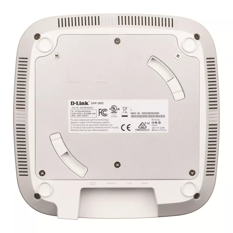 Ponto de acesso D-Link Wireless AC2300 Wave2 Dual-Band PoE, 2,4 GHz, 5 GHz, 1700 Mbit/s, WEP 64-bit, WEP 128-bit, WPA2, 10/100/1000 Mbit/s
