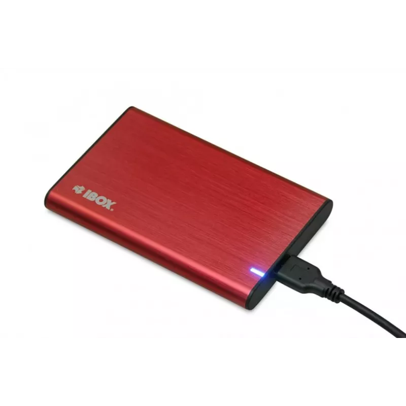 Caixa para HDD/SSD IBOX HD-05 vermelha 2,5