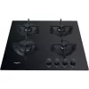 Placa de fogão a gás encastrável Whirlpool AKT 616/NB preta 60 cm 4 zonas de cozedura