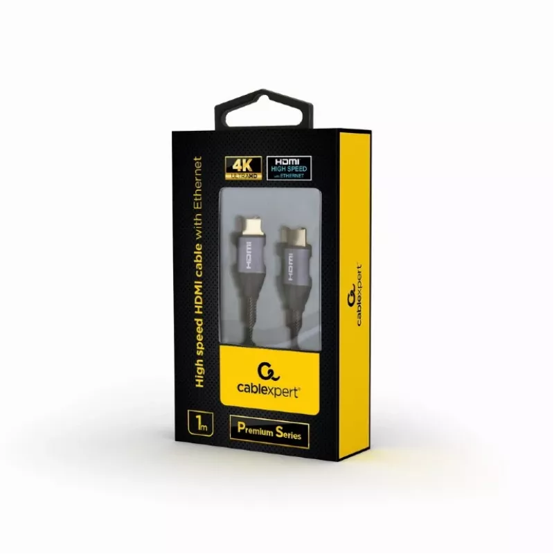 Cabo HDMI High Speed com Ethernet GEMBIRD - Série Premium, 1 m