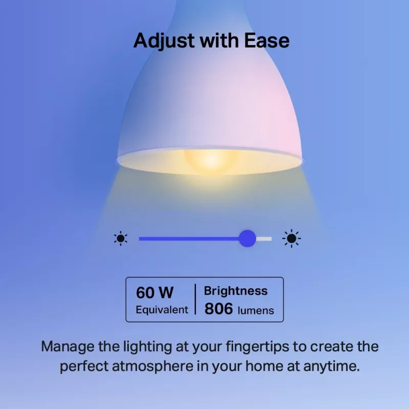 Lâmpada inteligente Wi-Fi TP-Link Tapo, Multicolor, Smart bulb, Wi-Fi, Metallic, branco, 802.11b, 802.11g, Wi-Fi 4 (802.11n), LED, E27